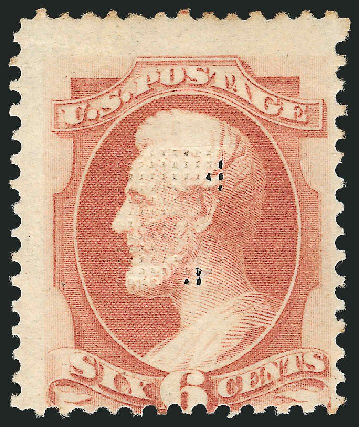 US Stamps Price Scott #159: 6c 1873 Lincoln Continental. Robert Siegel Auction Galleries, Sep 2009, Sale 976, Lot 1588