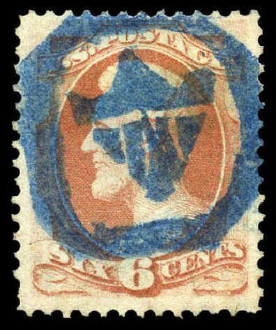 US Stamp Prices Scott # 159 - 1873 6c Lincoln Continental. Matthew Bennett International, Mar 2011, Sale 335, Lot 89