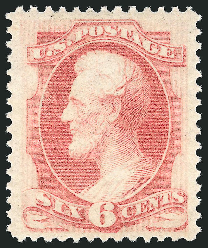 Values of US Stamps Scott #159: 1873 6c Lincoln Continental. Robert Siegel Auction Galleries, Oct 2011, Sale 1013, Lot 279