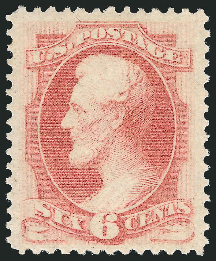 Costs of US Stamp Scott Catalogue # 159: 1873 6c Lincoln Continental. Robert Siegel Auction Galleries, Dec 2011, Sale 1017, Lot 570