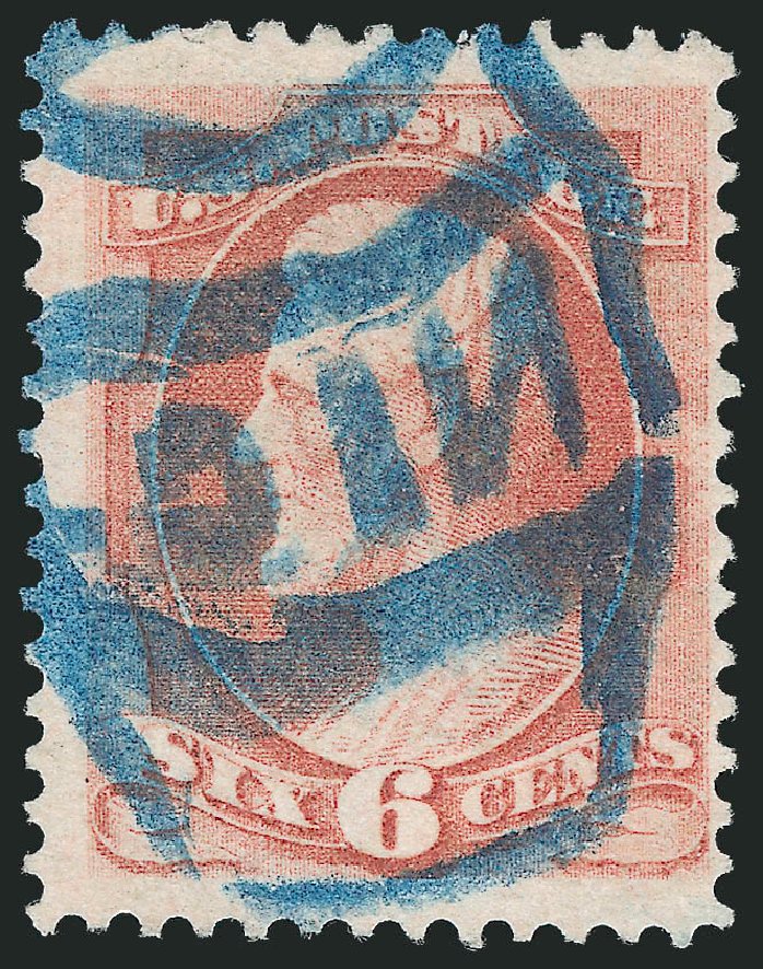 Costs of US Stamp Scott Cat. # 159 - 1873 6c Lincoln Continental. Robert Siegel Auction Galleries, Oct 2012, Sale 1032, Lot 3260