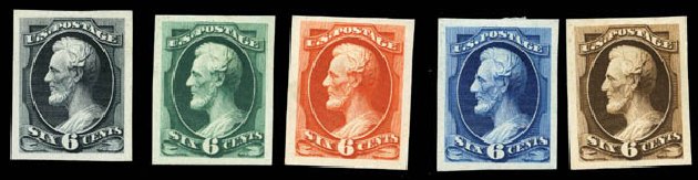 US Stamp Value Scott Cat. 159: 6c 1873 Lincoln Continental. Matthew Bennett International, Mar 2011, Sale 335, Lot 41