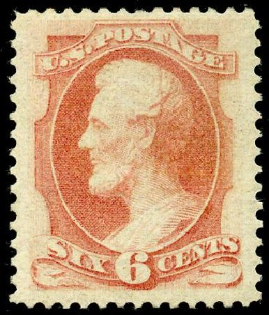 Cost of US Stamp Scott Catalog # 159 - 1873 6c Lincoln Continental. Matthew Bennett International, May 2008, Sale 327, Lot 164