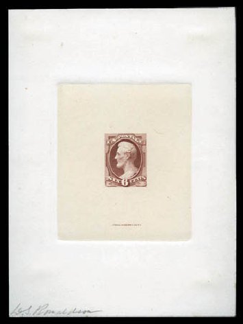 US Stamp Value Scott Catalog 159: 6c 1873 Lincoln Continental. Matthew Bennett International, Mar 2011, Sale 335, Lot 34