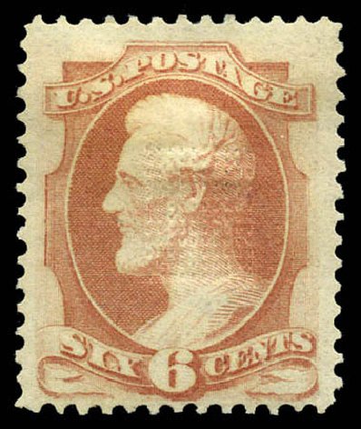 Prices of US Stamp Scott #159 - 6c 1873 Lincoln Continental. Matthew Bennett International, Mar 2011, Sale 335, Lot 74