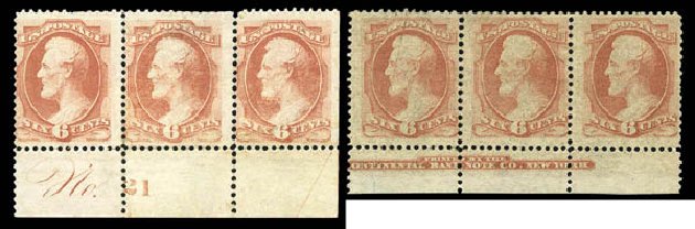 US Stamps Price Scott Catalog # 159 - 6c 1873 Lincoln Continental. Matthew Bennett International, Sep 2010, Sale 333, Lot 3565