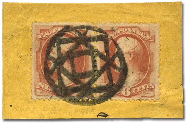 Costs of US Stamps Scott Cat. #159 - 6c 1873 Lincoln Continental. Matthew Bennett International, Mar 2011, Sale 335, Lot 105
