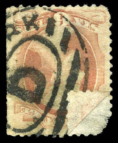 US Stamp Value Scott Cat. # 159: 6c 1873 Lincoln Continental. Matthew Bennett International, Mar 2011, Sale 335, Lot 75