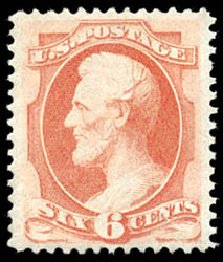 US Stamps Price Scott Catalog #159: 6c 1873 Lincoln Continental. Schuyler J. Rumsey Philatelic Auctions, Apr 2015, Sale 60, Lot 2165