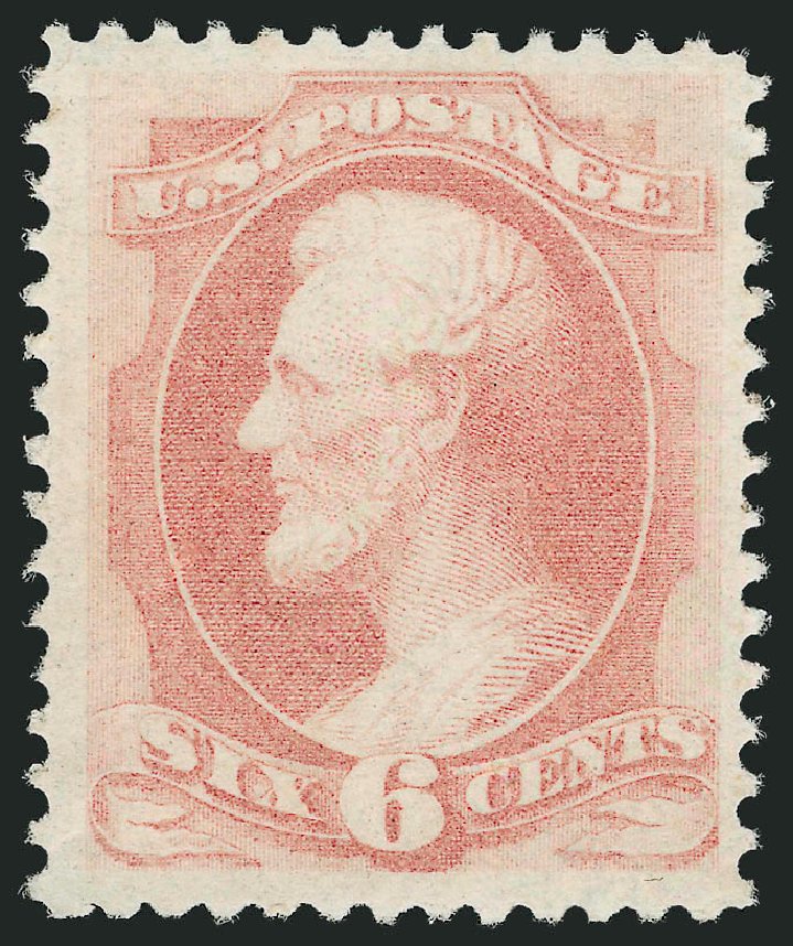 Prices of US Stamp Scott Catalog 159: 6c 1873 Lincoln Continental. Robert Siegel Auction Galleries, Apr 2010, Sale 984, Lot 485