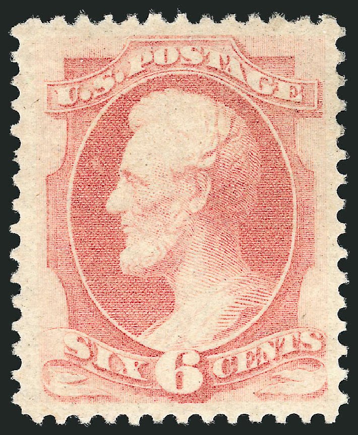 Prices of US Stamps Scott Catalogue 159 - 6c 1873 Lincoln Continental. Robert Siegel Auction Galleries, Oct 2010, Sale 997, Lot 5575