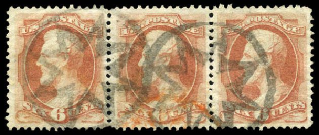US Stamps Value Scott # 159 - 6c 1873 Lincoln Continental. Matthew Bennett International, Mar 2011, Sale 335, Lot 112