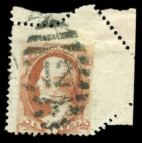 US Stamps Value Scott Cat. 159: 6c 1873 Lincoln Continental. Matthew Bennett International, Mar 2011, Sale 335, Lot 72
