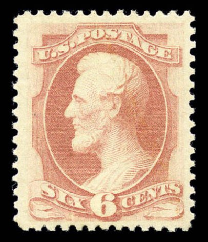 Values of US Stamp Scott Catalogue # 159 - 6c 1873 Lincoln Continental. Matthew Bennett International, Sep 2010, Sale 331, Lot 523