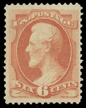 Prices of US Stamp Scott 159: 6c 1873 Lincoln Continental. Daniel Kelleher Auctions, Jun 2012, Sale 630, Lot 1393