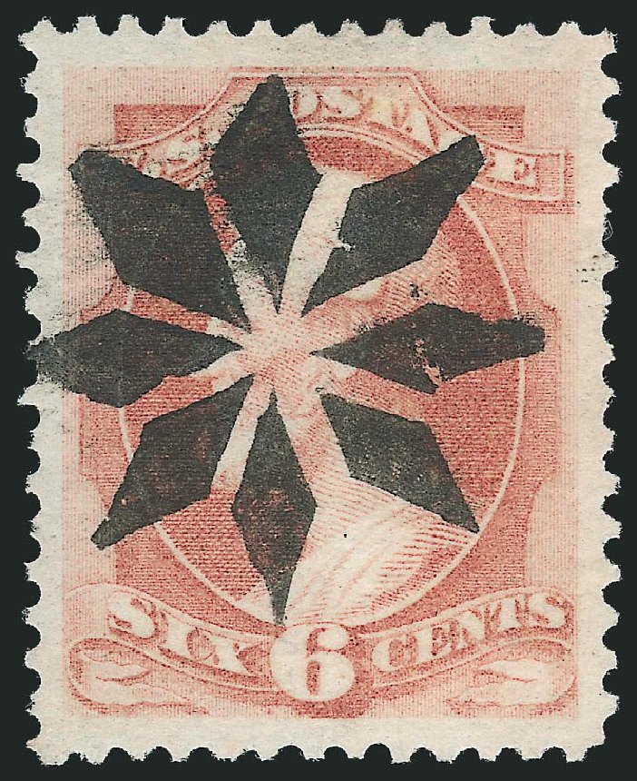 US Stamps Values Scott Cat. 159 - 1873 6c Lincoln Continental. Robert Siegel Auction Galleries, Nov 2013, Sale 1061, Lot 3603