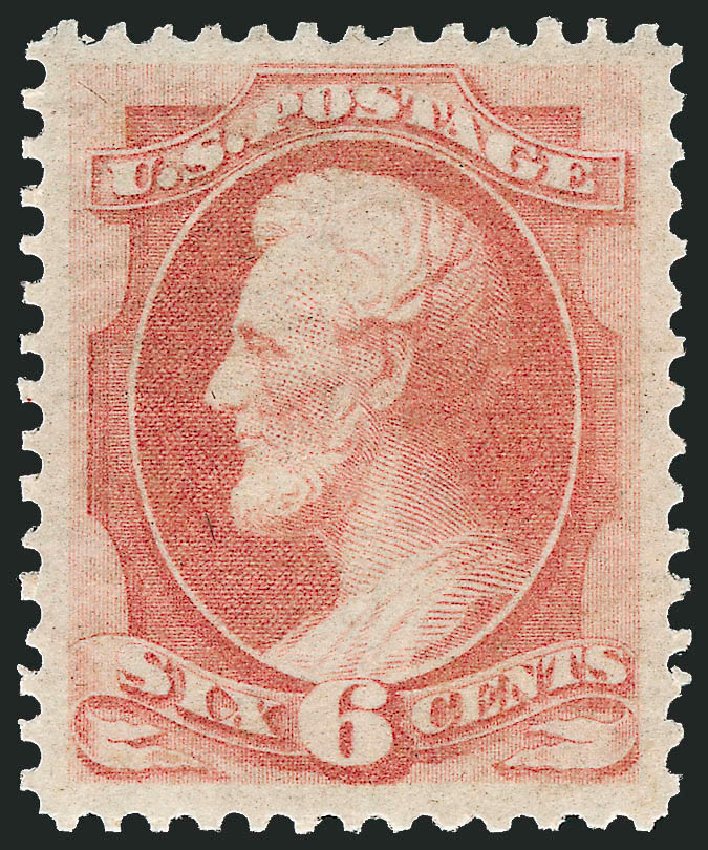 Costs of US Stamp Scott Catalogue # 159: 1873 6c Lincoln Continental. Robert Siegel Auction Galleries, Sep 2008, Sale 962, Lot 2443