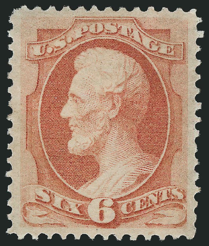 Prices of US Stamp Scott #159 - 1873 6c Lincoln Continental. Robert Siegel Auction Galleries, Oct 2010, Sale 997, Lot 5576