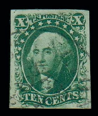Prices of US Stamp Scott Catalogue 16: 10c 1855 Washington. Matthew Bennett International, Dec 2007, Sale 325, Lot 1437