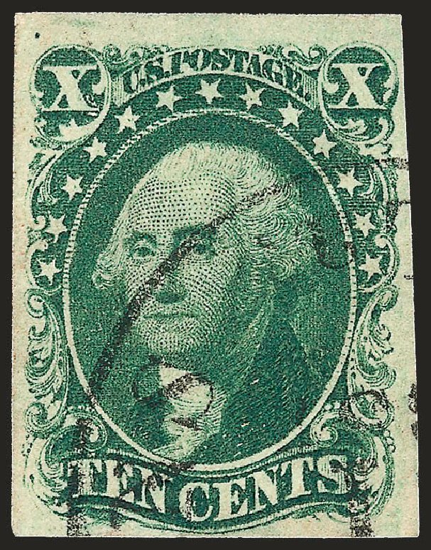 US Stamp Price Scott # 16 - 10c 1855 Washington. Robert Siegel Auction Galleries, Jun 2009, Sale 975, Lot 1157