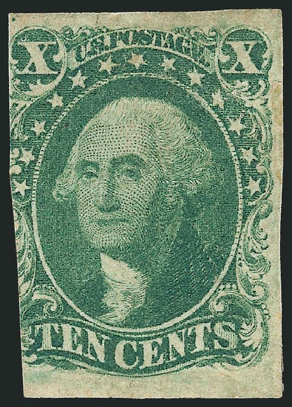 US Stamps Value Scott Catalogue # 16: 10c 1855 Washington. Robert Siegel Auction Galleries, Dec 2009, Sale 982, Lot 5087