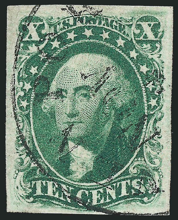 Values of US Stamp Scott Cat. # 16: 10c 1855 Washington. Robert Siegel Auction Galleries, Oct 2010, Sale 997, Lot 5197