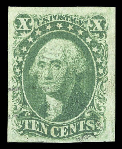 US Stamps Price Scott #16 - 1855 10c Washington. Matthew Bennett International, Sep 2010, Sale 331, Lot 348