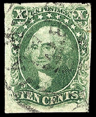 US Stamps Prices Scott Catalog #16: 10c 1855 Washington. Cherrystone Auctions, Apr 2010, Sale 201004, Lot 48