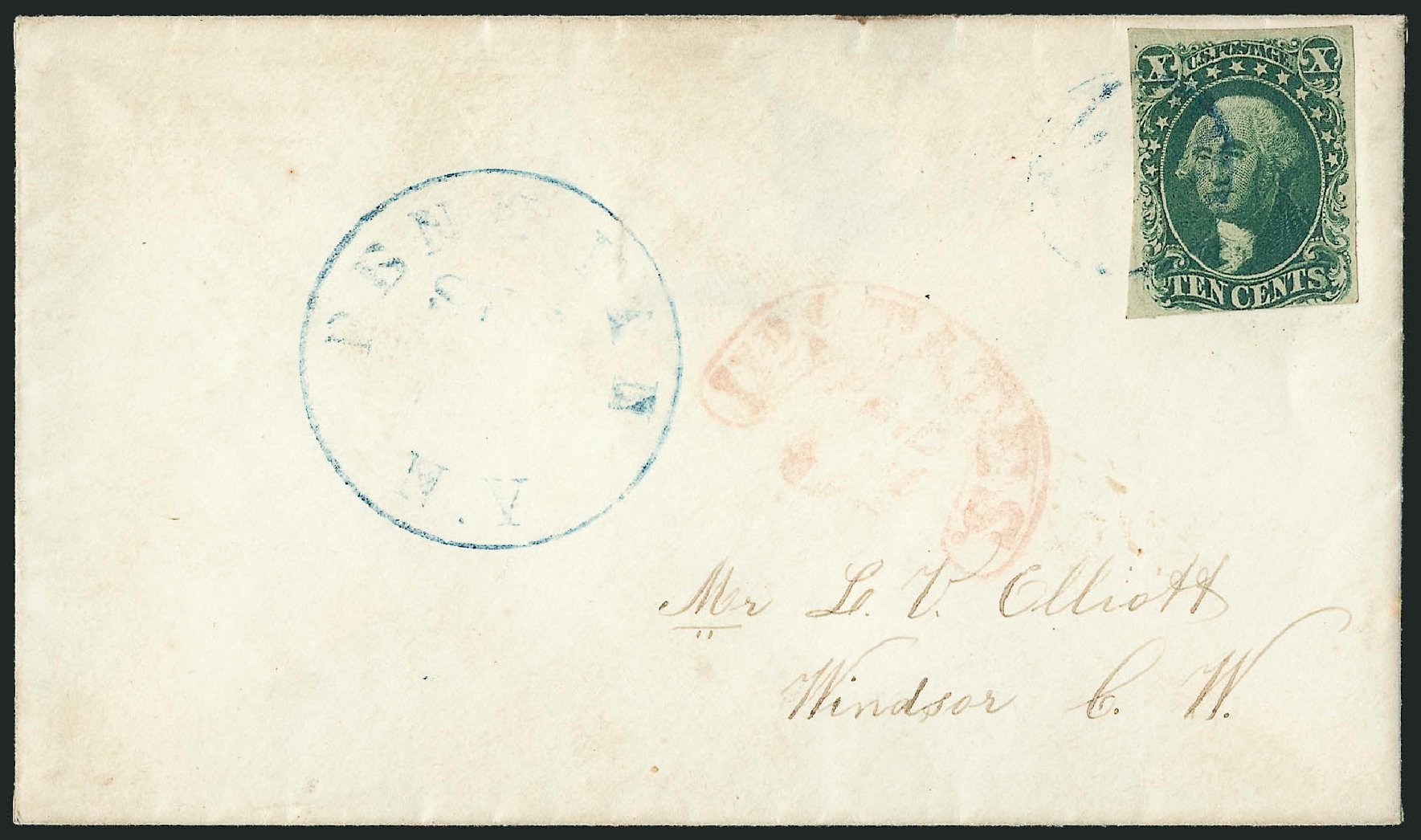 Costs of US Stamp Scott Cat. #16: 10c 1855 Washington. Robert Siegel Auction Galleries, Nov 2014, Sale 1084, Lot 3078