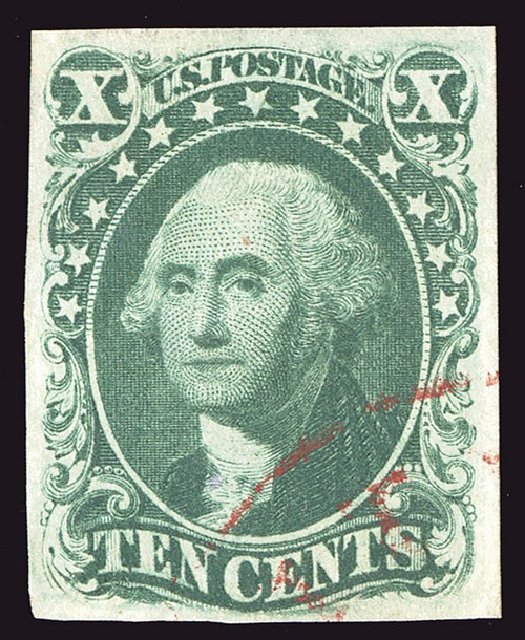 US Stamp Price Scott Catalog # 16: 10c 1855 Washington. Spink Shreves Galleries, Jan 2014, Sale 146, Lot 168
