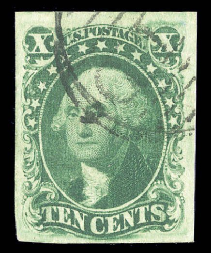 US Stamps Value Scott Cat. #16 - 10c 1855 Washington. Matthew Bennett International, Sep 2010, Sale 331, Lot 349