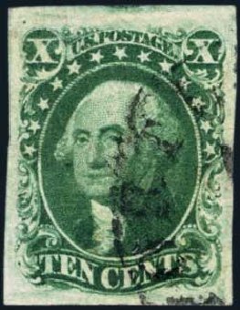 Costs of US Stamp Scott Cat. 16: 10c 1855 Washington. Harmer-Schau Auction Galleries, Aug 2014, Sale 102, Lot 1659