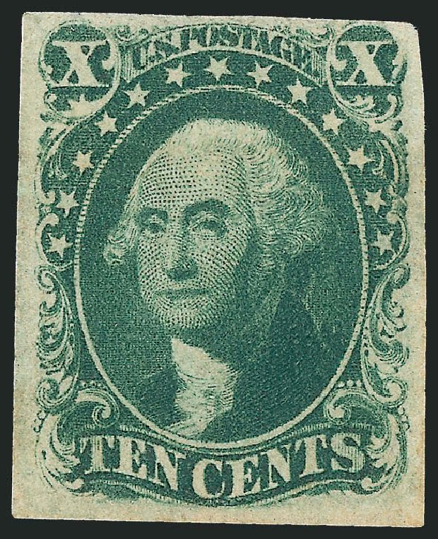 US Stamp Price Scott Catalog 16 - 1855 10c Washington. Robert Siegel Auction Galleries, Nov 2013, Sale 1057, Lot 569
