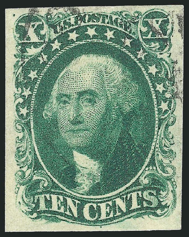 Value of US Stamp Scott Cat. # 16 - 1855 10c Washington. Robert Siegel Auction Galleries, Apr 2014, Sale 1068, Lot 39