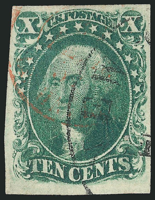 Values of US Stamps Scott Cat. # 16: 1855 10c Washington. Robert Siegel Auction Galleries, Dec 2009, Sale 982, Lot 5089