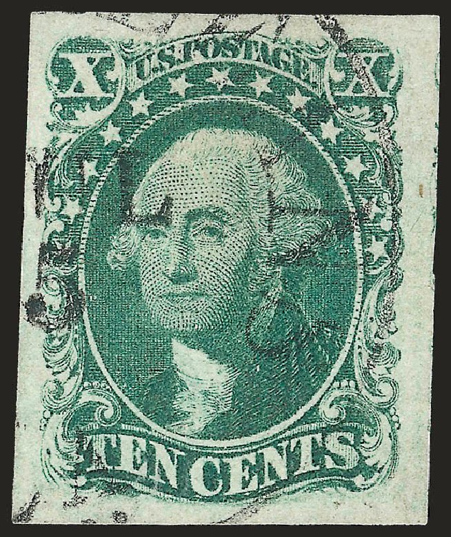 Prices of US Stamps Scott Cat. 16 - 1855 10c Washington. Robert Siegel Auction Galleries, Jun 2010, Sale 989, Lot 59