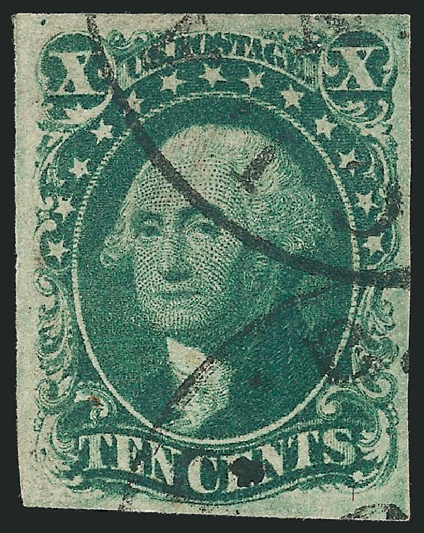 Value of US Stamp Scott Cat. 16 - 1855 10c Washington. Robert Siegel Auction Galleries, Sep 2014, Sale 1078, Lot 90