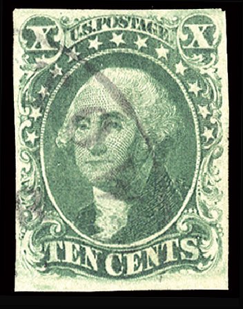 US Stamp Values Scott Catalogue # 16 - 10c 1855 Washington. Cherrystone Auctions, Feb 2011, Sale 201102, Lot 11