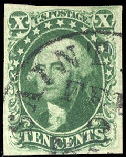 Values of US Stamp Scott Catalogue 16 - 10c 1855 Washington. Cherrystone Auctions, Sep 2012, Sale 201209, Lot 21