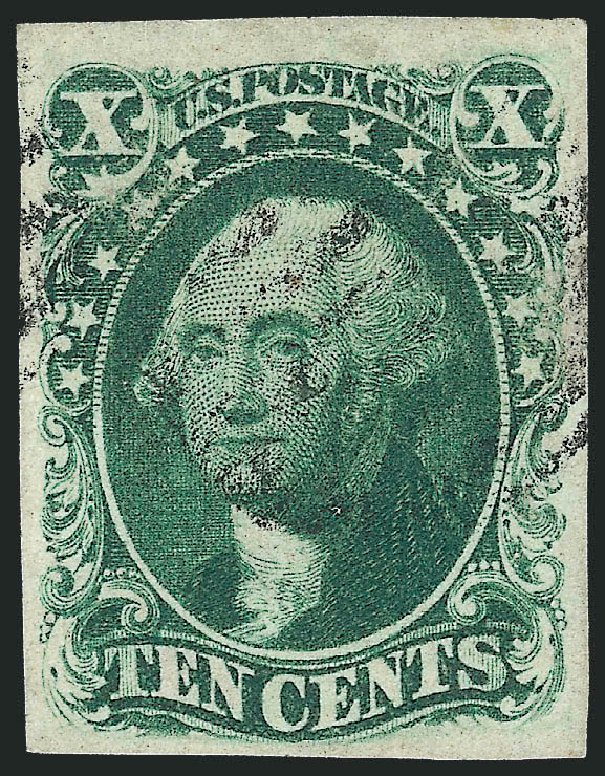 US Stamps Value Scott Catalog 16: 10c 1855 Washington. Robert Siegel Auction Galleries, Oct 2010, Sale 997, Lot 5201