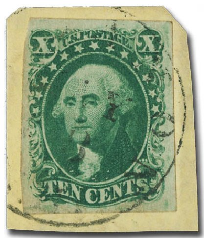 Values of US Stamps Scott 16 - 1855 10c Washington. Matthew Bennett International, Jun 2008, Sale 328, Lot 494