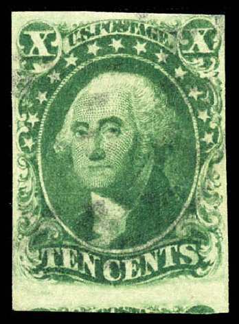 US Stamps Values Scott Cat. #16: 1855 10c Washington. Matthew Bennett International, Feb 2012, Sale 340, Lot 94