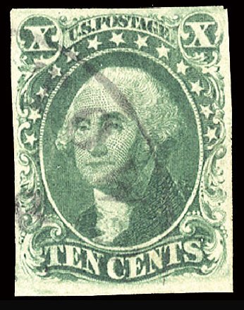 Values of US Stamp Scott #16: 10c 1855 Washington. Cherrystone Auctions, Mar 2009, Sale 200903, Lot 34