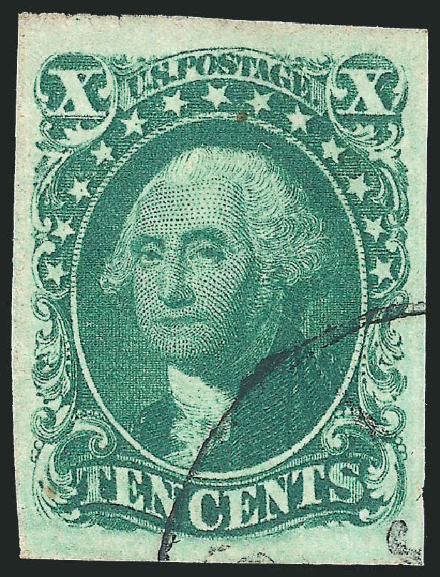 Cost of US Stamp Scott Cat. # 16 - 1855 10c Washington. Robert Siegel Auction Galleries, Jun 2012, Sale 1025, Lot 84