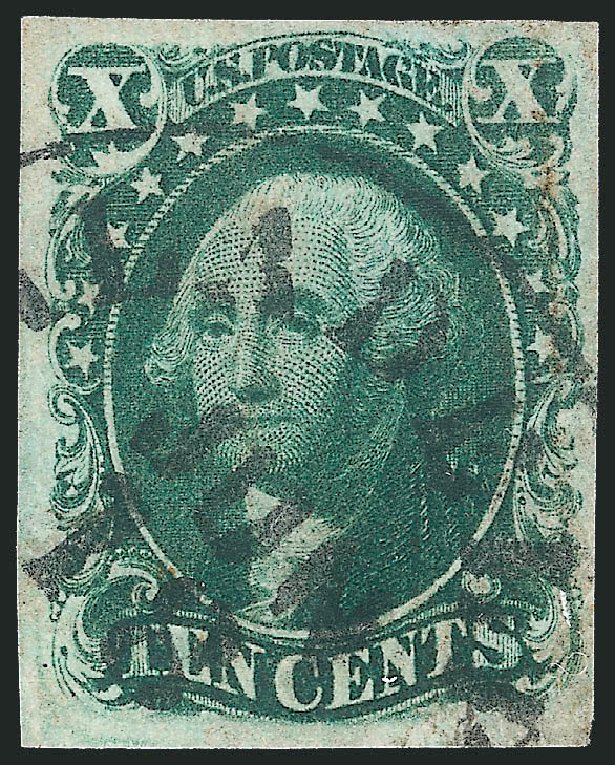 Costs of US Stamp Scott Catalogue 16: 10c 1855 Washington. Robert Siegel Auction Galleries, Apr 2015, Sale 1096, Lot 34