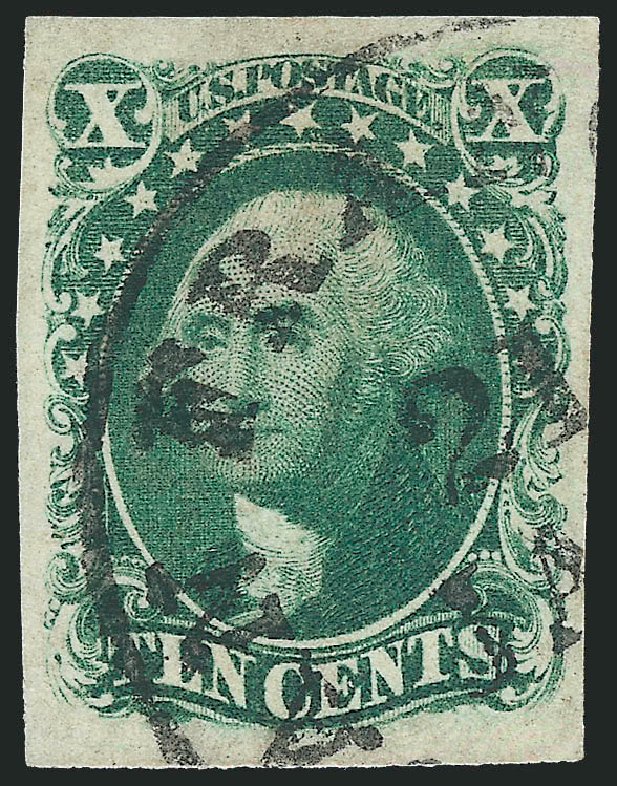 US Stamp Values Scott 16 - 10c 1855 Washington. Robert Siegel Auction Galleries, Jun 2009, Sale 973, Lot 44