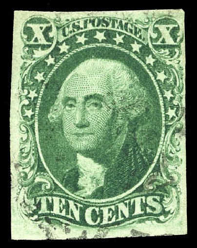 US Stamps Values Scott Catalogue #16 - 1855 10c Washington. Matthew Bennett International, May 2014, Sale 350, Lot 35