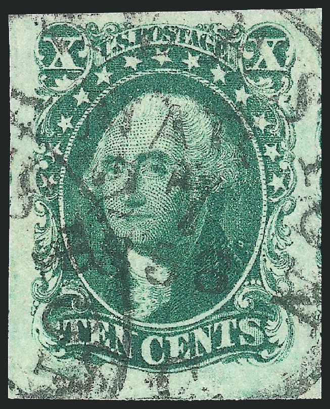 Values of US Stamp Scott Cat. # 16: 1855 10c Washington. Robert Siegel Auction Galleries, Mar 2014, Sale 1067, Lot 915