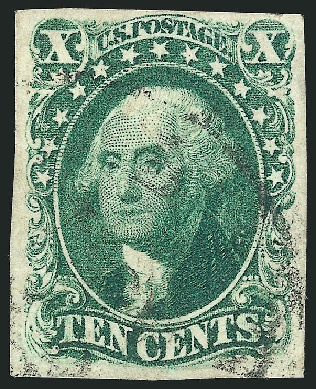 Values of US Stamp Scott Cat. 16: 10c 1855 Washington. Robert Siegel Auction Galleries, Jul 2014, Sale 1077, Lot 55