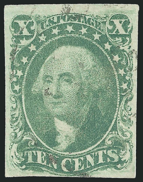 Price of US Stamps Scott Catalog 16 - 1855 10c Washington. Robert Siegel Auction Galleries, Oct 2008, Sale 963, Lot 265
